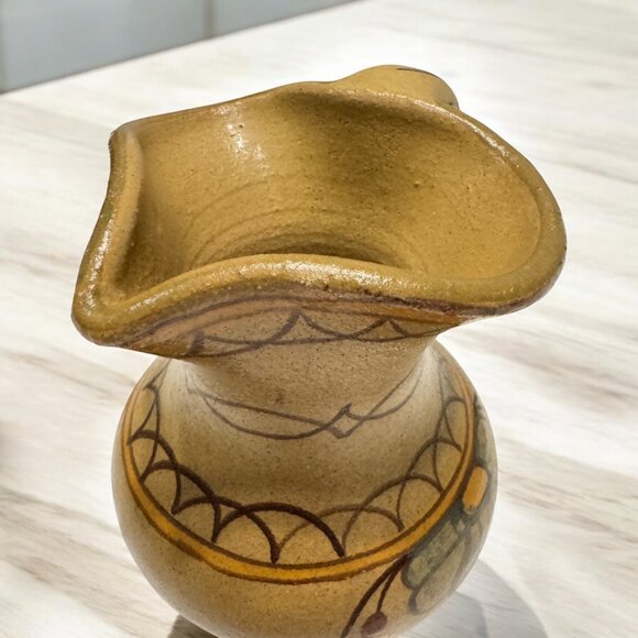 Vintage Pottery Small Vase pitcher creamer by Olaria D Corridinho PORTUGAL - Picture 4 of 5